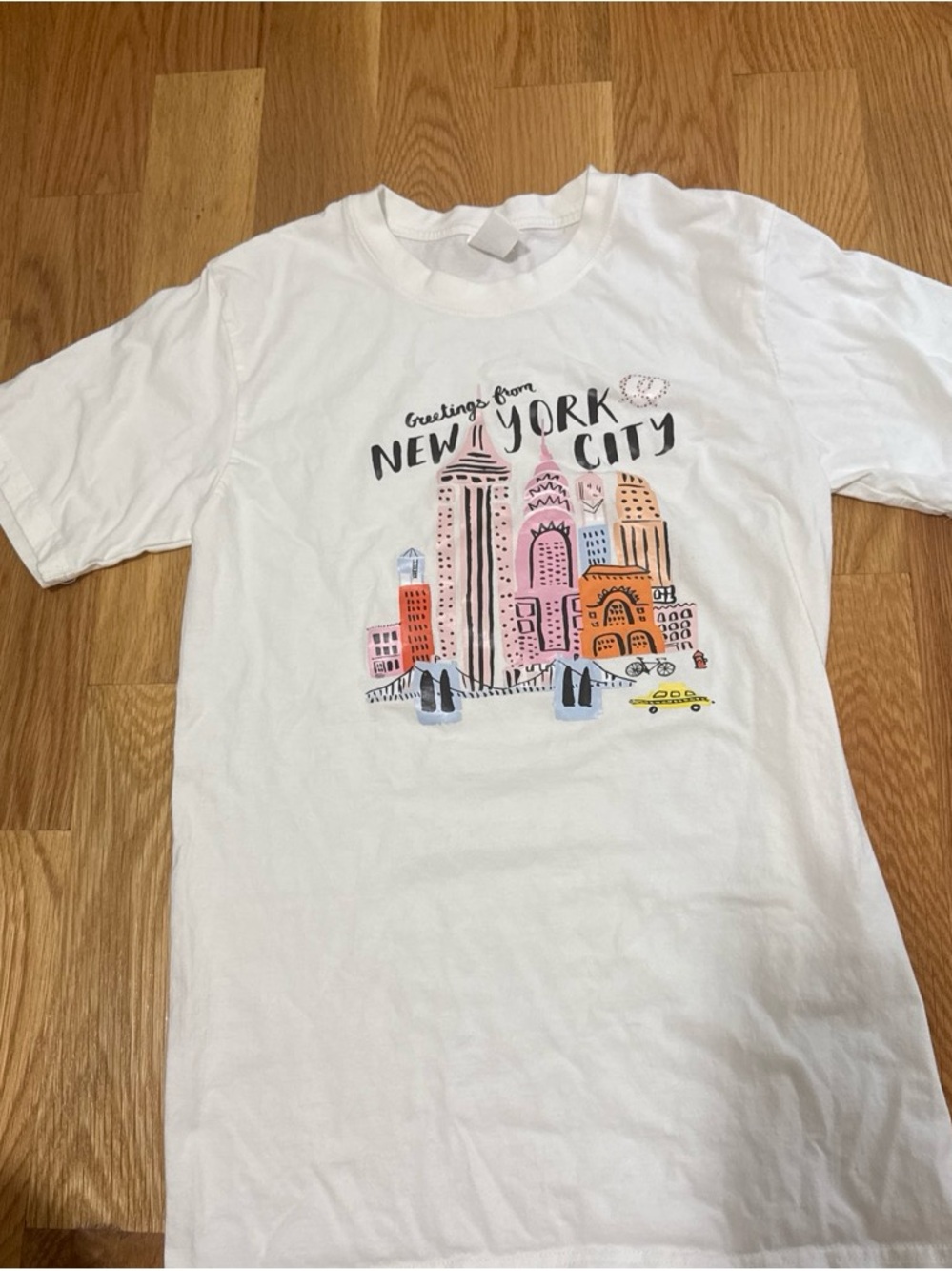White New York City Graphic Tee - Casual Men’s Short Sleeve Shirt